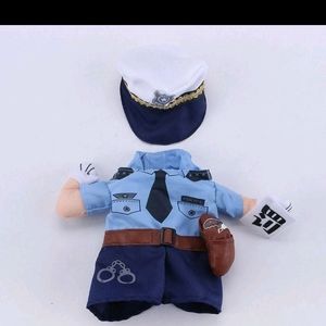 Dog Pet Police Costume Outfit